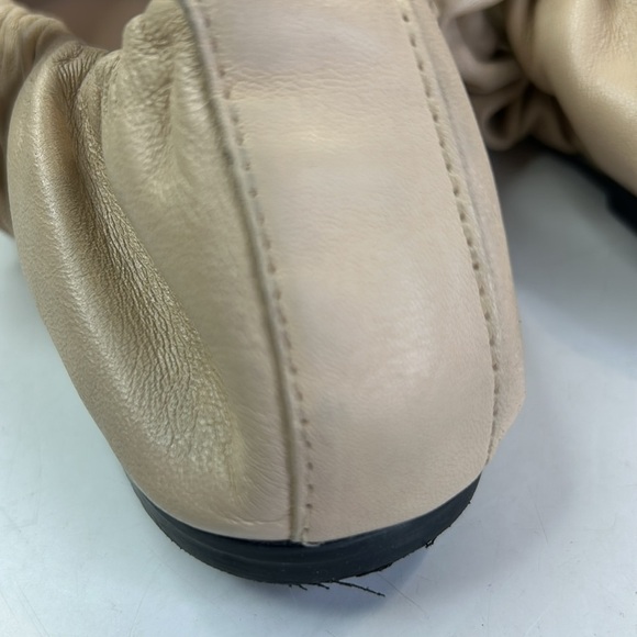 Free People Flats 6.5 foldable tan black Mary Jane cap toe leather - Picture 8 of 11